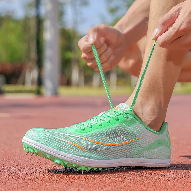 Professional Athletics Running Racing Spikes Cleats Breathable Track Field Shoes for Men and Women Summer New Arrival