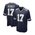 Dallas Cowboys (#17 Aubrey) American Football Jerseys from China (S&H $10)