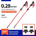 2Pcs Ultralight Folding Aluminum Trekking Poles