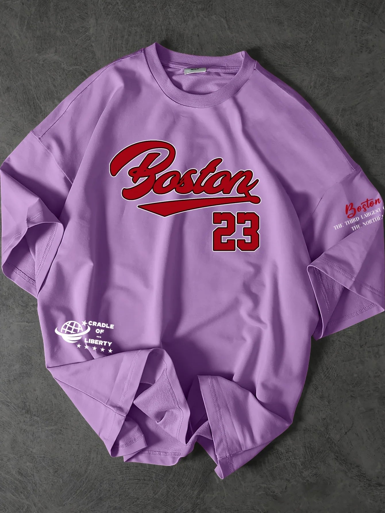 Boston 23 Logo Men's Short Sleeve T-Shirt from China (S&H ~$8.74)