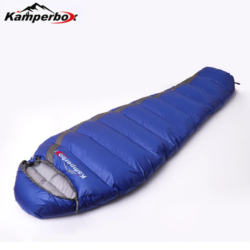 Kamperbox Sleeping Bag Winter Cold Down Sleeping Bag Camping Equipment Down Slippers Lightweight Sleeping Bag from China
