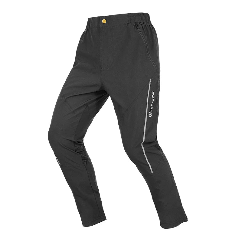 Men Quick Dry Reflective Striped Jogger Running Pants