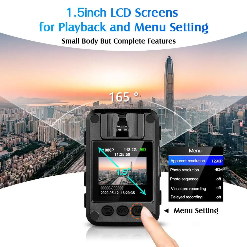 BOBLOV N9 Body camera IR Night Vision Body Mounted Camera DVR Video Recording Police camera Bodycam from China