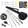 Goture Fly Fishing Rod Combo 5/6 7/8 CNC Machined Fly Reel Carbon Fiber Rod 2.74M & Fly Line&Tackle Box Triangle Tube from China