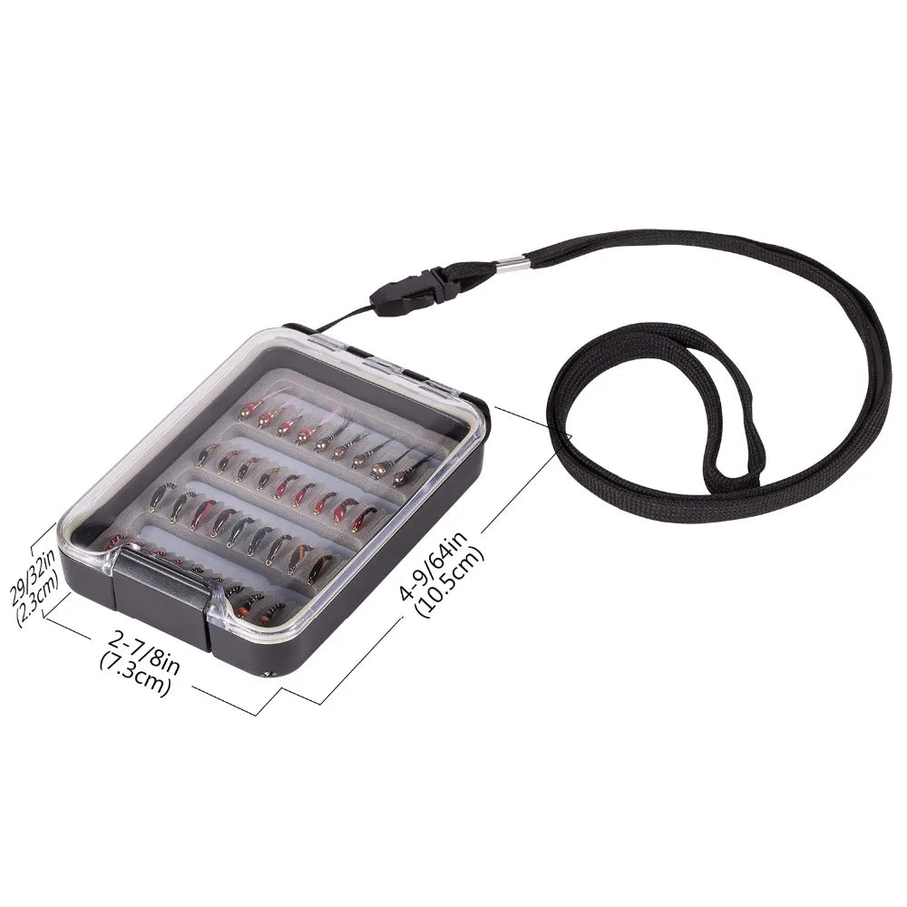 Bassdash Fly Fishing Flies Kit Assortment with Box,36pcs with Dry Wet Flies, Nymphs, Streamers from China
