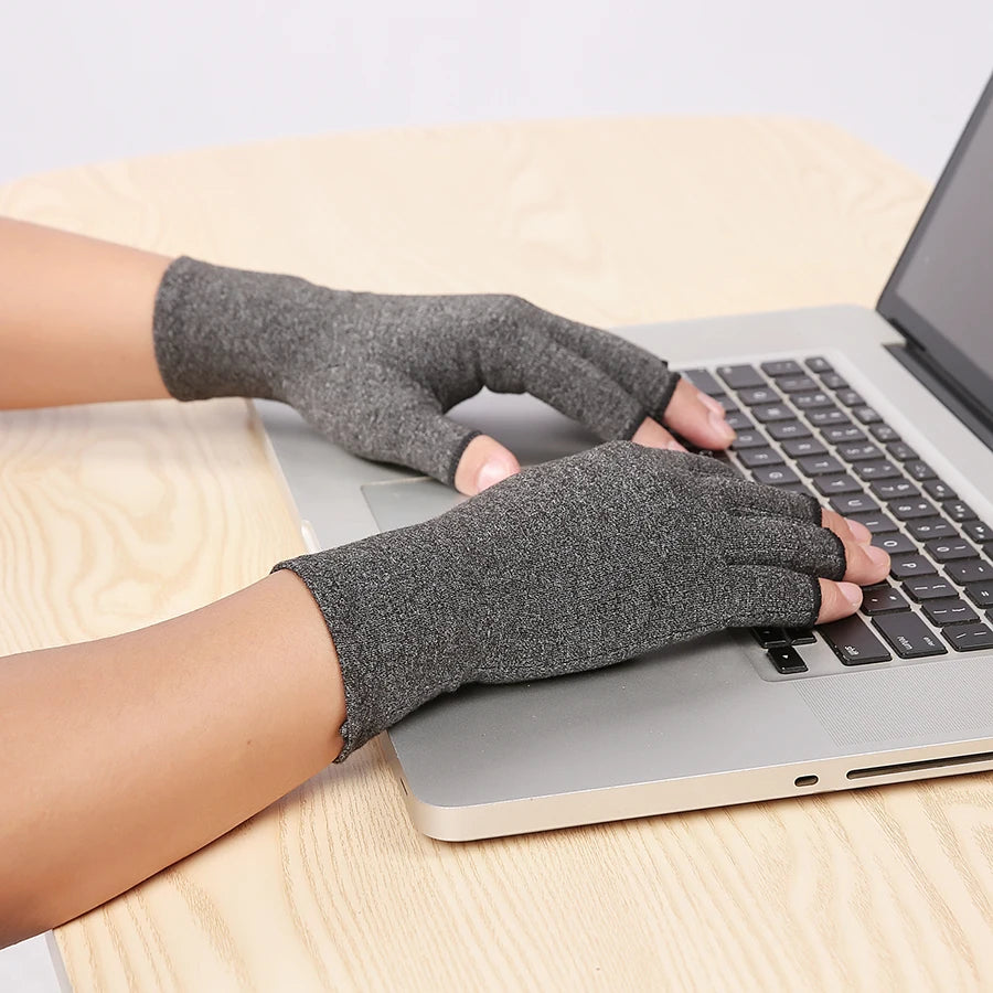 Compression Arthritis Gloves Cotton Joint Pain Relief Wrist Support Hand Brace Women Men Therapy Wristband Compression Gloves from China