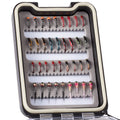 Bassdash Fly Fishing Flies Kit Assortment with Box,36pcs with Dry Wet Flies, Nymphs, Streamers from China