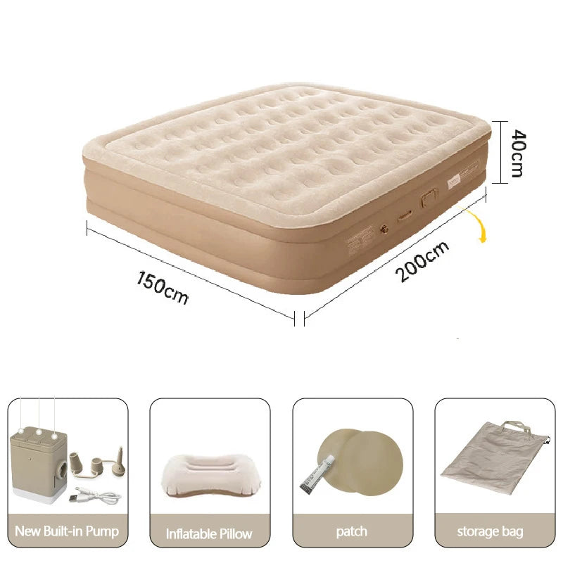Inflatable Mattress for Camping in Outdoor Tent Portable (S&H $35.48)