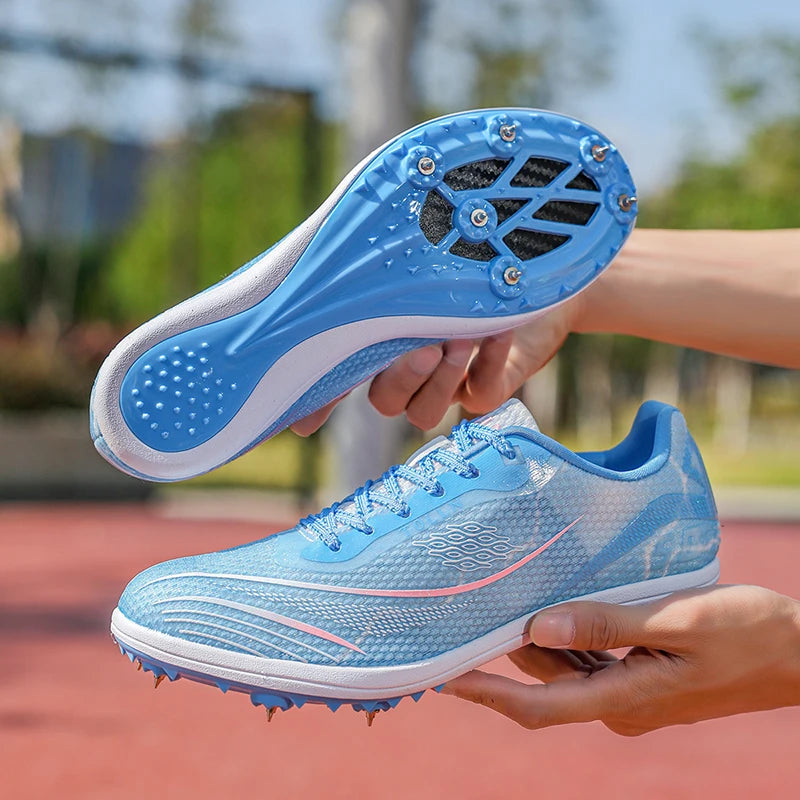 Professional Athletics Running Racing Spikes Cleats Breathable Track Field Shoes for Men and Women Summer New Arrival