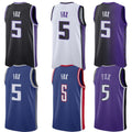 Men's Sacramento Kings (#5 De'Aaron Fox) Basketball Jersey from China (S&H ~$13.85)