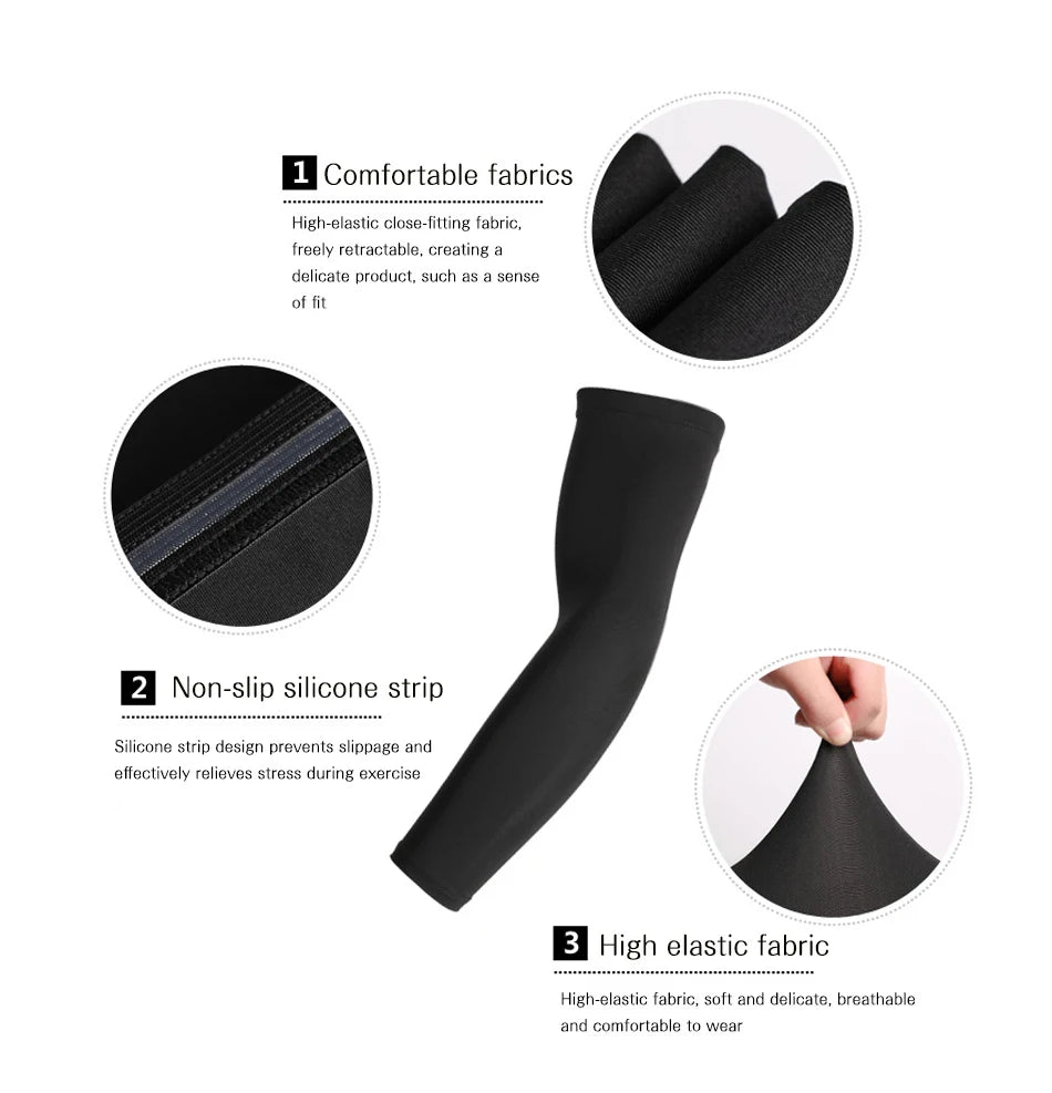 1 Pair Silk Sun Protection Arm Sleeve With Various Styles and Sizes
