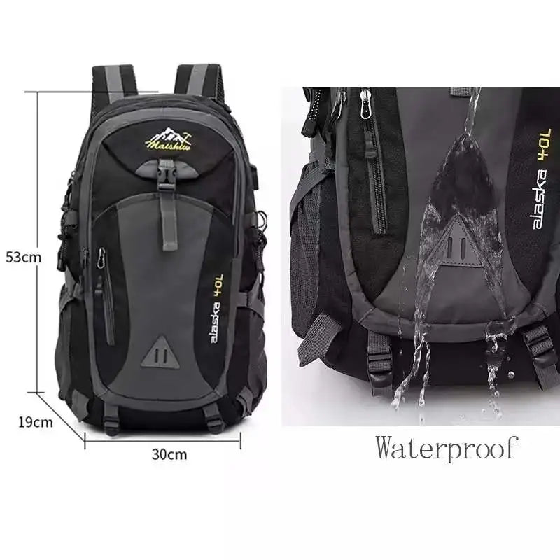 Anti-theft Mountaineering Waterproof Backpack Men Riding Sport Bags Outdoor Camping Travel Backpacks Climbing Hiking Bag For Men from China