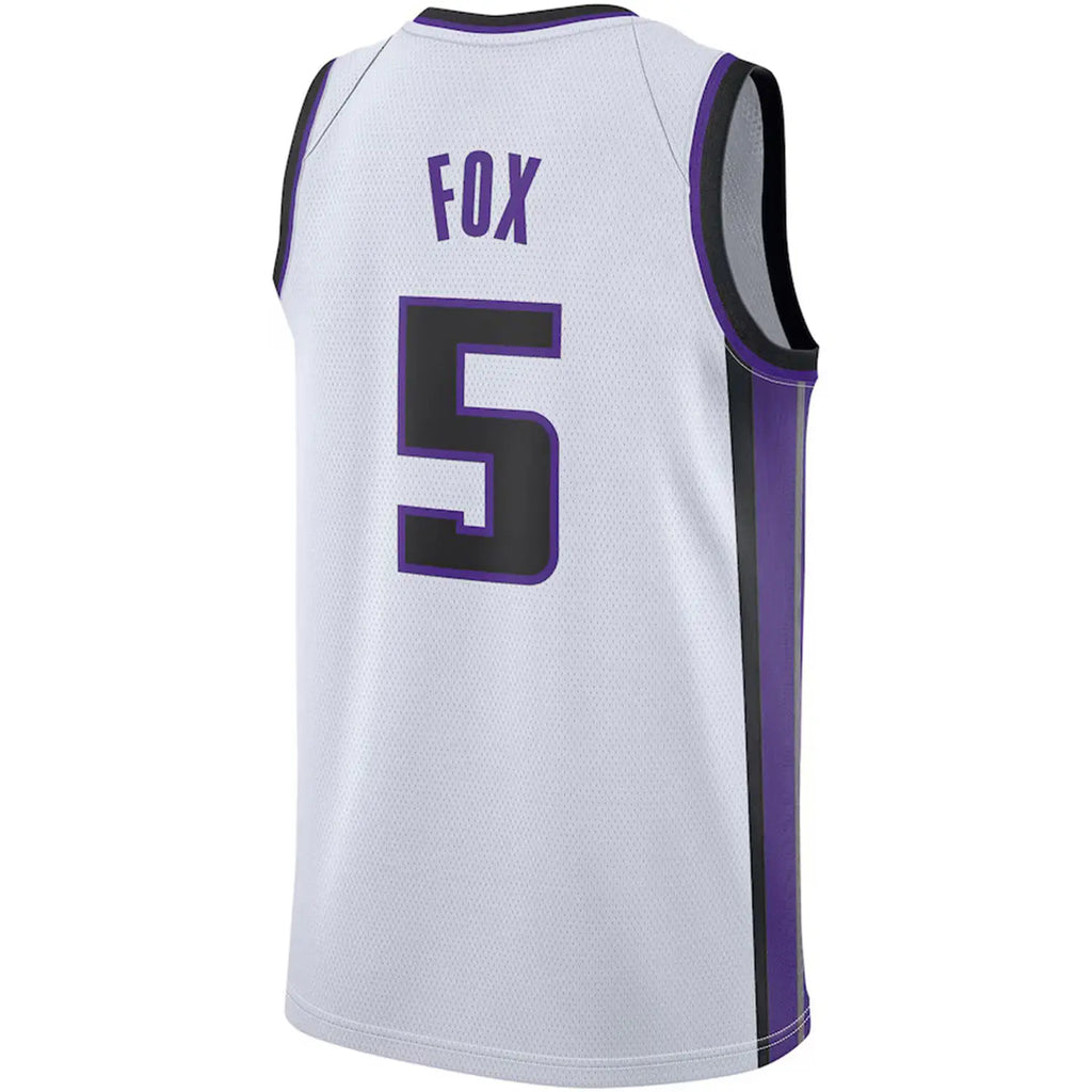 Men's Sacramento Kings (#5 De'Aaron Fox) Basketball Jersey from China (S&H ~$13.85)