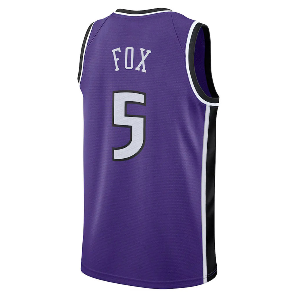 Men's Sacramento Kings (#5 De'Aaron Fox) Basketball Jersey from China (S&H ~$13.85)