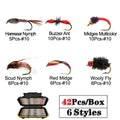 40-148 Pieces Assorted Fly Fishing Kit