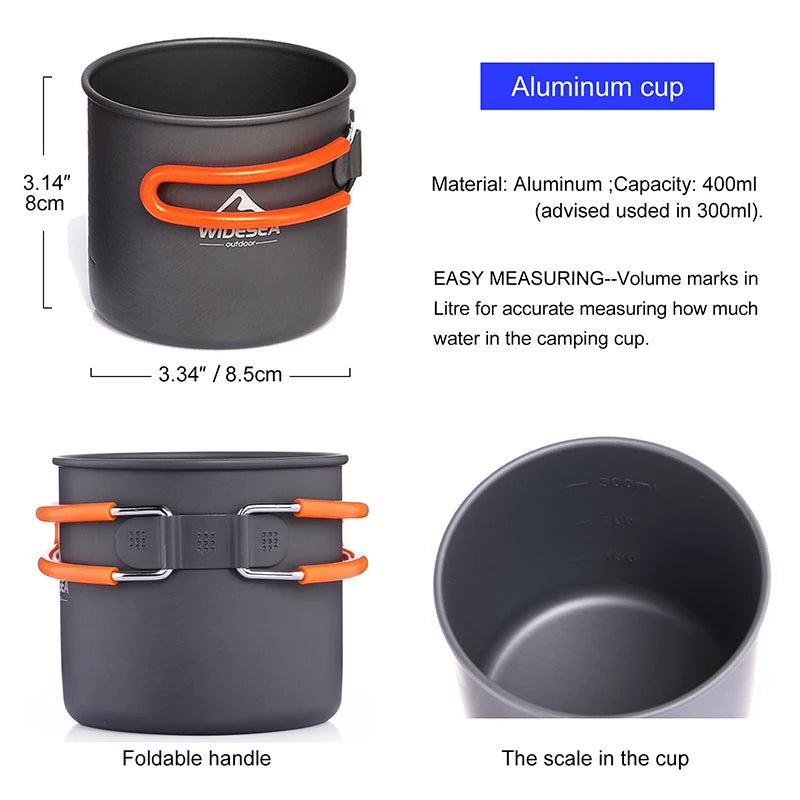 Camping Cookware Set  and Outdoor Tableware Equipment Supplies