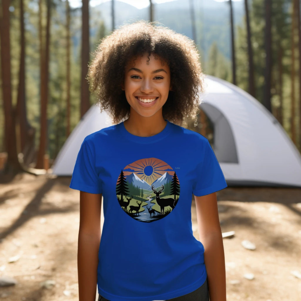 BDOS-Outdoor Adv-UTShirt1: Outdoor Adventure Graphic No Text T-Shirt - Outdoor Nature Collection