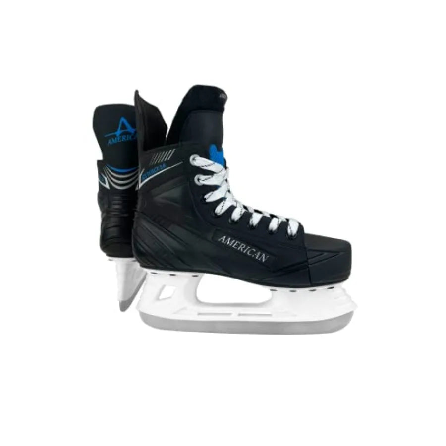 American Athletic Ice Force Hockey Skates for Men - Lightweight Ice Skates with Reinforced Ankle Support