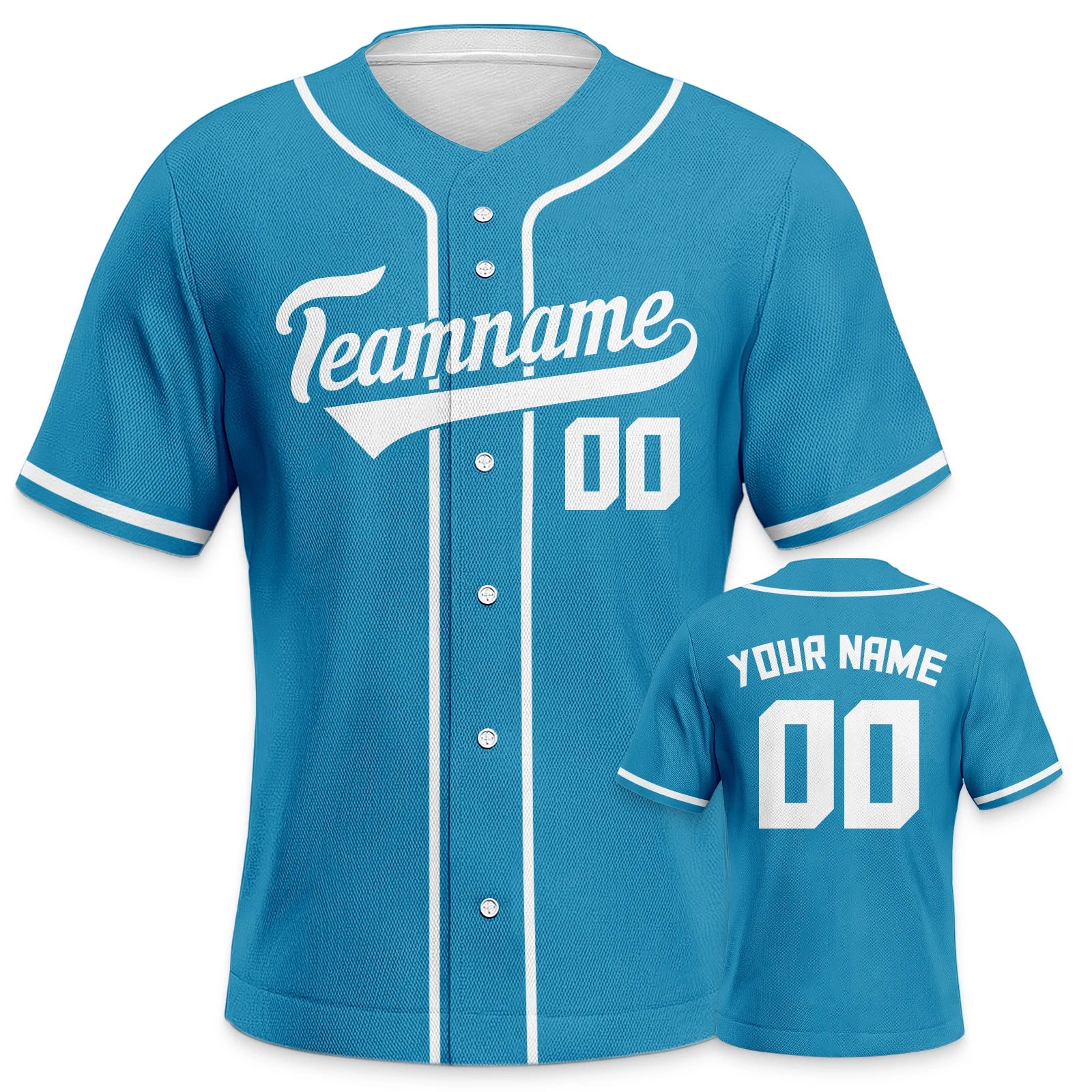 Custom Baseball Jersey for Youth Plain Personalized Baseball Uniform with Printed Team Name, Your Name and Number
