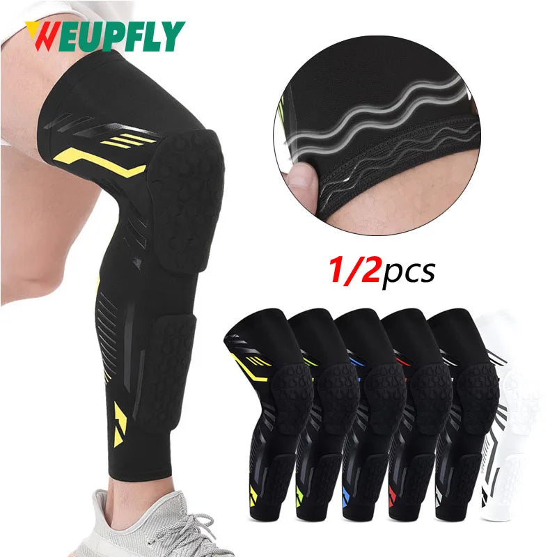 1/2PCS Knee Brace with Knee & Calf Pads, Thigh Compression and Leg Sleeve Protection