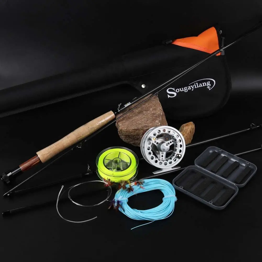 Fly Fishing Rod with Reel Combo Kit for Advanced Anglers Lightweight