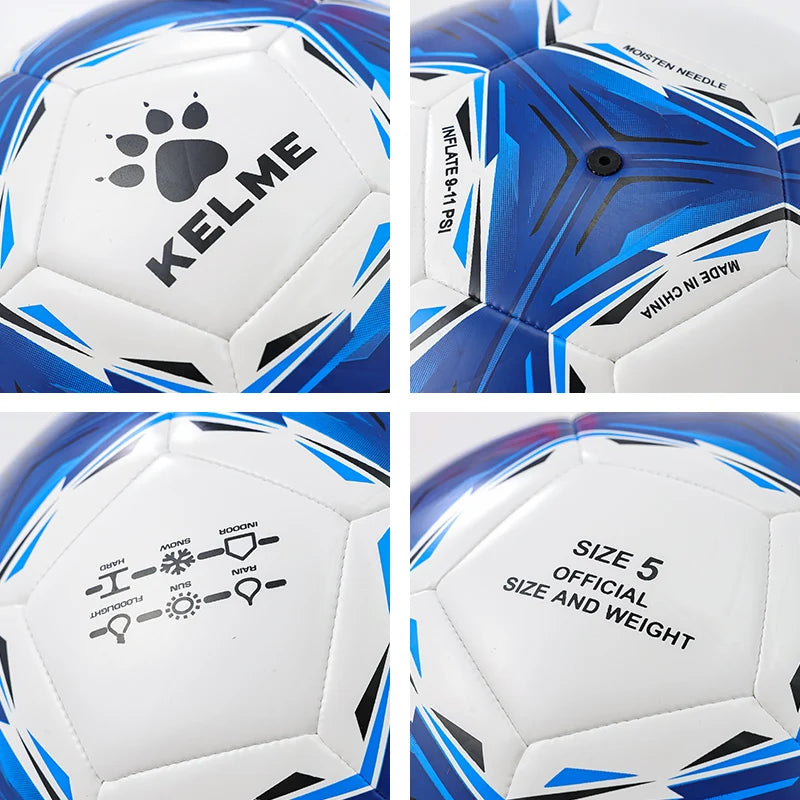 KELME Professional Football Soccer Ball Size 5 TPU aterial Team Outdoor Match Game Football Training High Quality Soccer Balls from China
