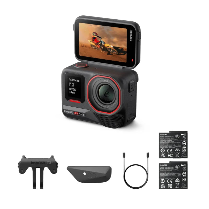8K Al-Powered Action Cam 2.5" Flip Touchscreen Rugged & Waterproof to 39ft