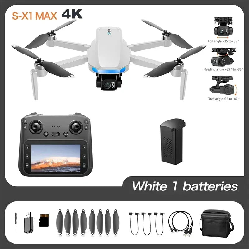 Lenovo S-X1 GPS Drone 8K HD professional camera Three-axis gimbal WIFI Obstacle Avoidance Quadcopter Brushless Toy Gift from China
