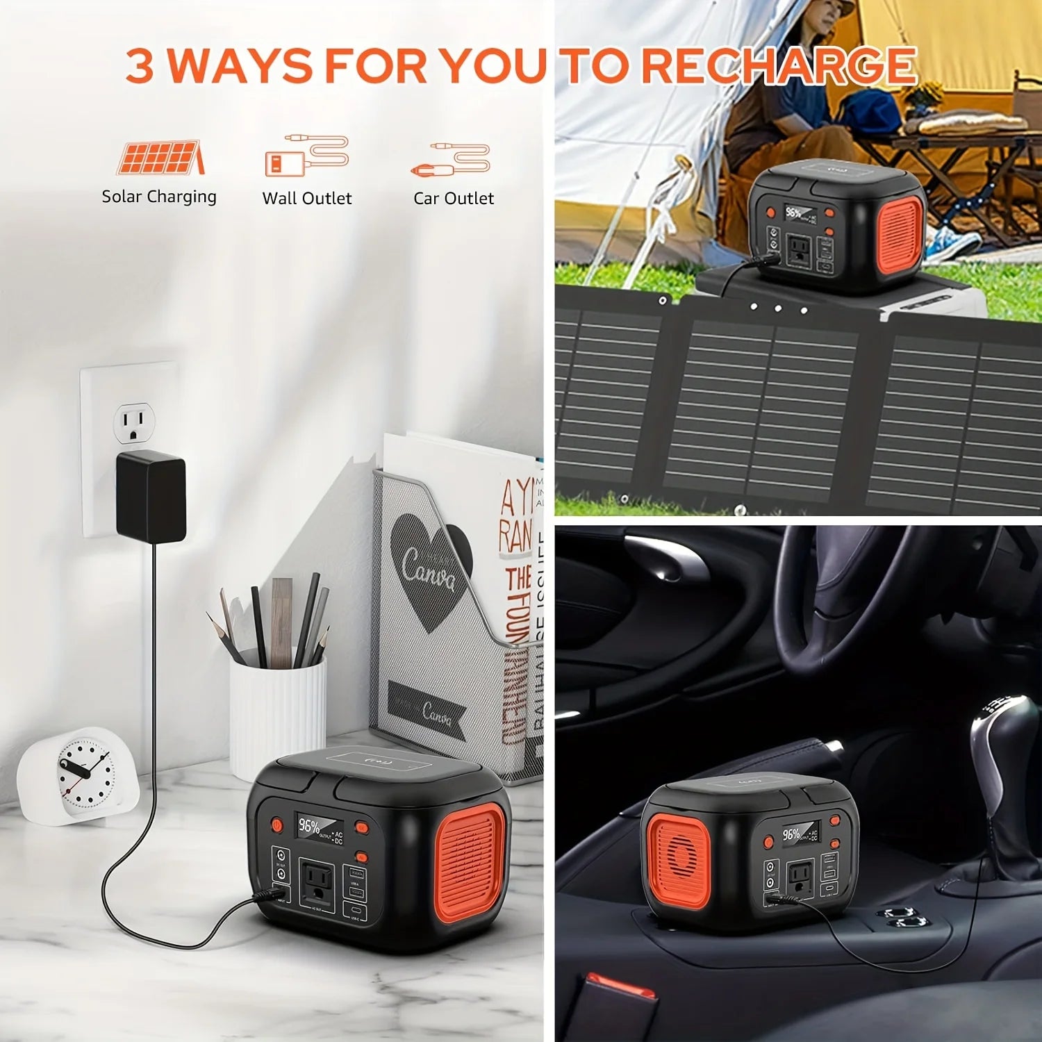 150W Portable Power Station with 30W Solar Panel
