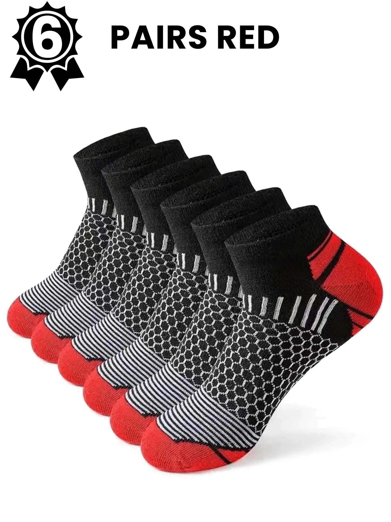 12Pairs High Qualit Athletic Socks Men's Ankle Socks Running Cyclling Waist Honeycomb Design And Firm Sports Leisure Socks Gifts from China