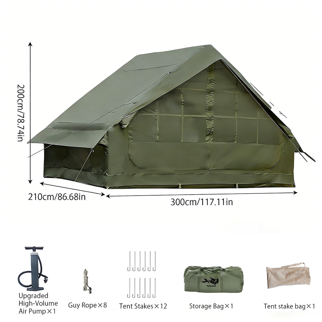 PAKICETUS Inflatable camping tent 4-8 people with windows portable water-resistant camping tent  Four season tents from China