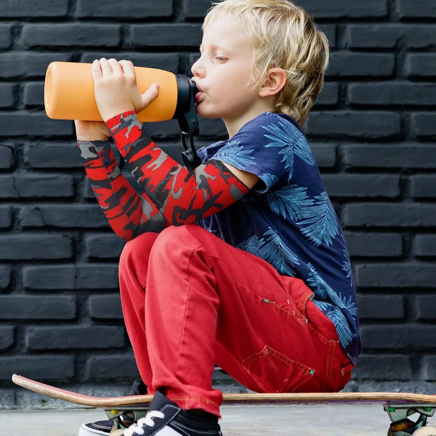 Kids Sun Protection Cooling Arm Sleeves