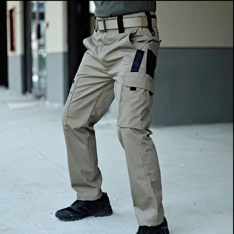 New Tactical Work Pants Men Outdoor Cargo Trousers Multi-pocket Waterproof Pant Autumn Spring Outdoor Workwear Hiking Trousers from China