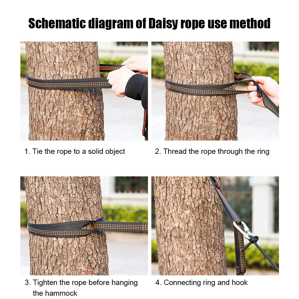 Outdoor High Strength Camping Hiking Hammock Straps
