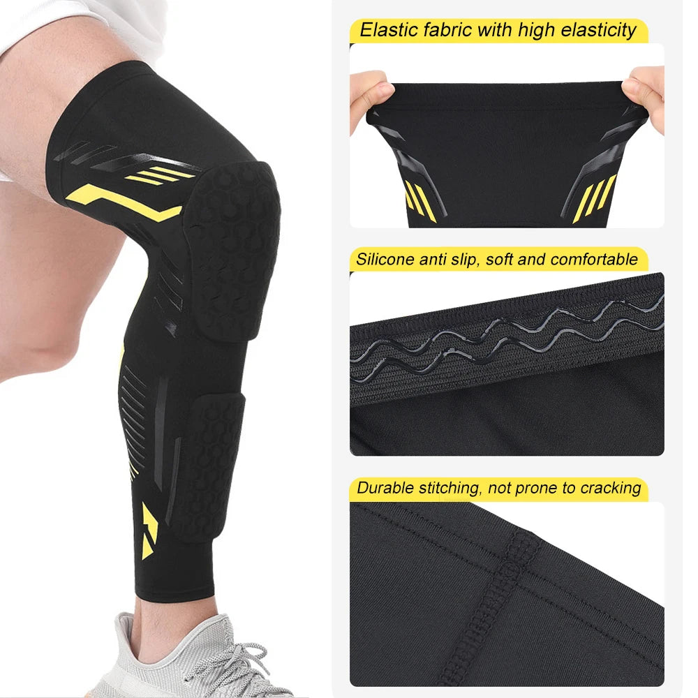 1/2PCS Knee Brace with Knee & Calf Pads, Thigh Compression and Leg Sleeve Protection