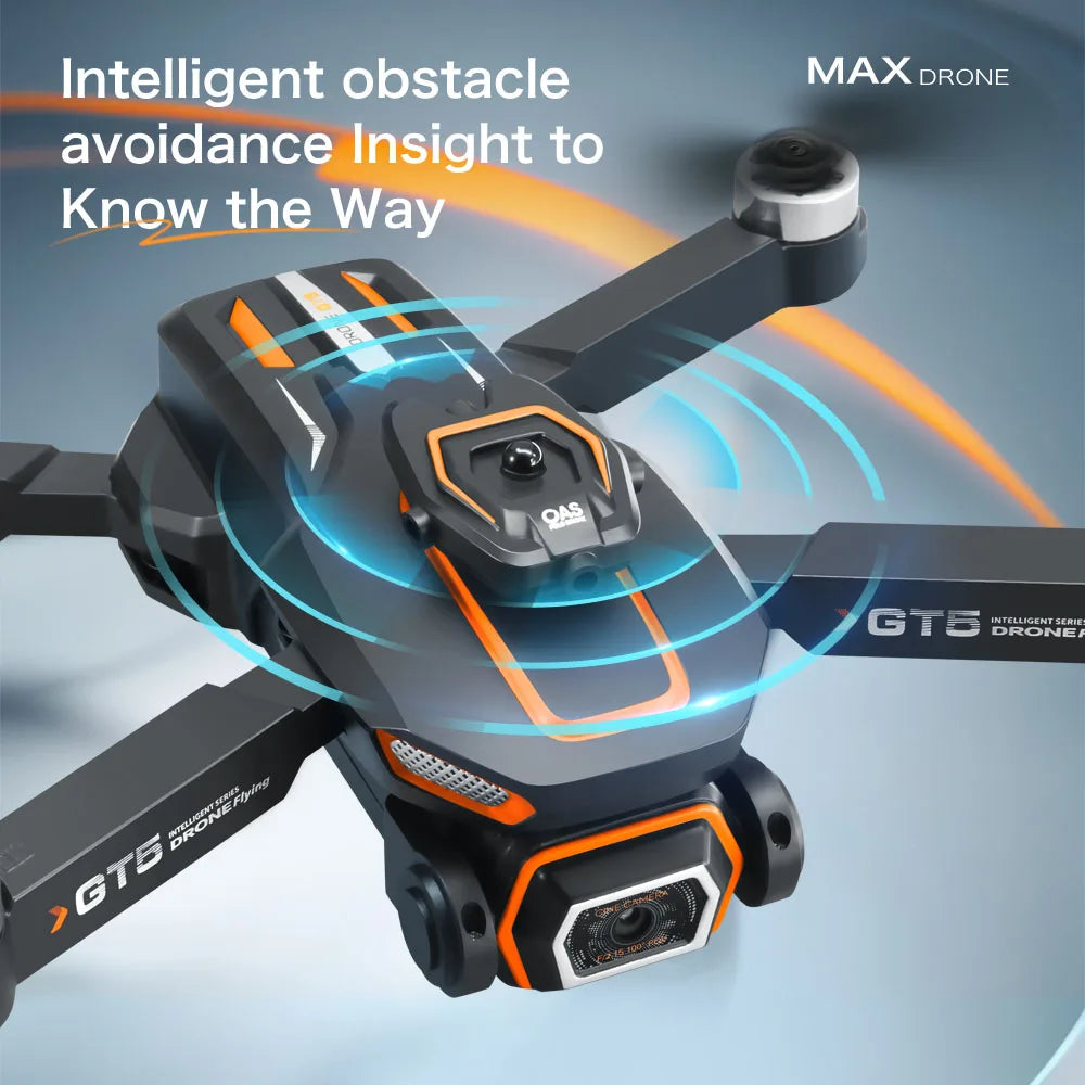 Lenovo GT5 Mini Drone 4K HD dual-lens wide-angle aerial 8K photography 5G WIFI Foldable quadcopter Brushless Obstacle Avoidance from China