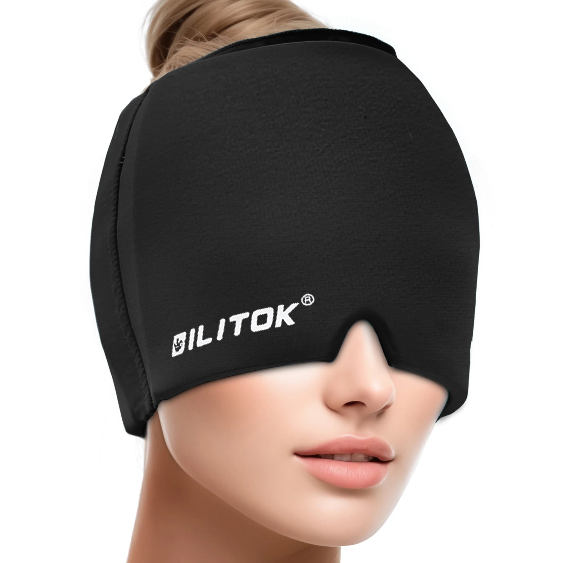 Migraine Headache Relief Cap, Gel Ice Head Wrap, Hot and Cold Therapy, Headache Eyes Mask for Sinus, Tension and Stress Relief