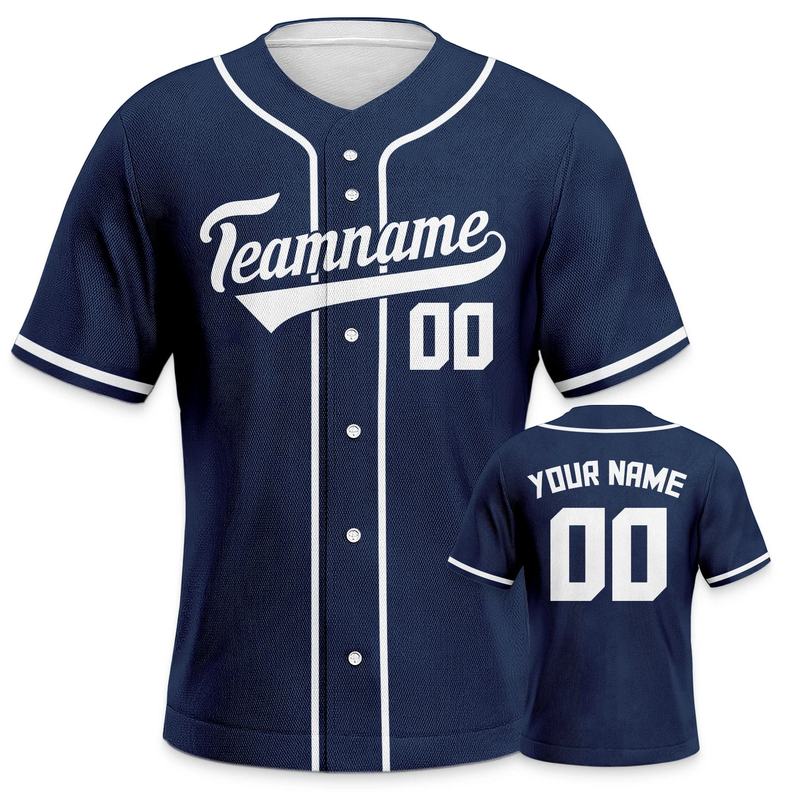 Custom Baseball Jersey for Youth Plain Personalized Baseball Uniform with Printed Team Name, Your Name and Number