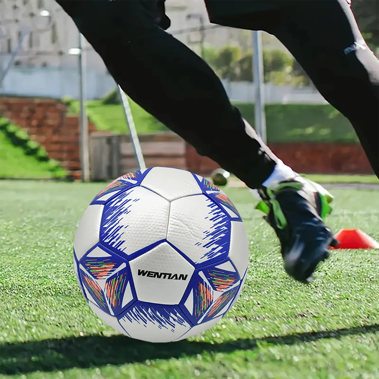 Soccer Ball - Size 5 - PU Leather - Kids And Adults - Home Garden Outdoor - Team Sports - Soccer Balls