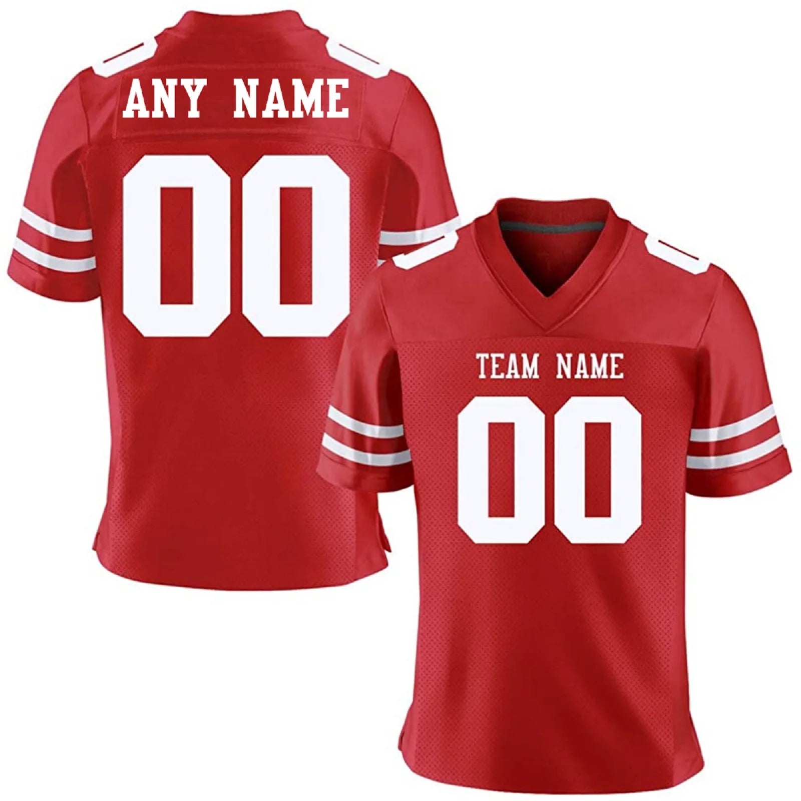 Custom American Football Jersey, Personalized Jersey with Printed Team Name, Number and Athlete Name (Men/Women/Youth) - From China