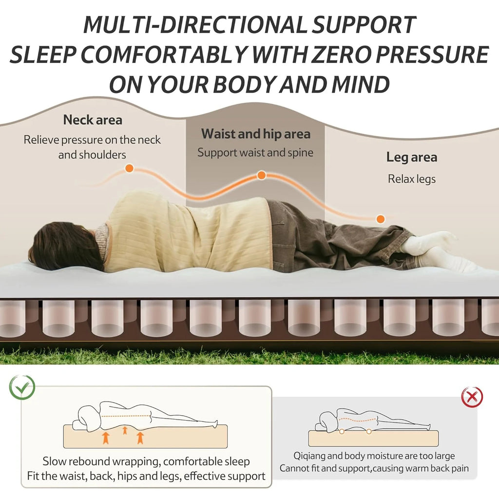 Camping Mattress 2 or3 Person Air Bed with Built-in Pump