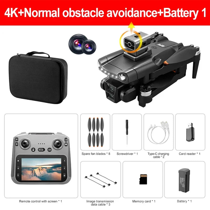 Lenovo V198MAX GPS Drone 4K 8K Professional Camera Aerial FPV Brush Laser Obstacle with Large Screen Remote Control Folding Drone from China
