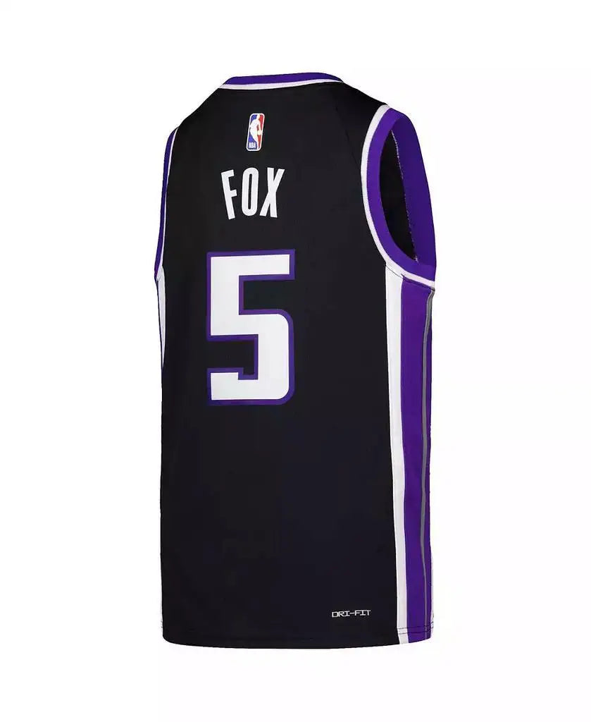 Nike | Boys De'Aaron Fox Purple Sacramento Kings Jersey