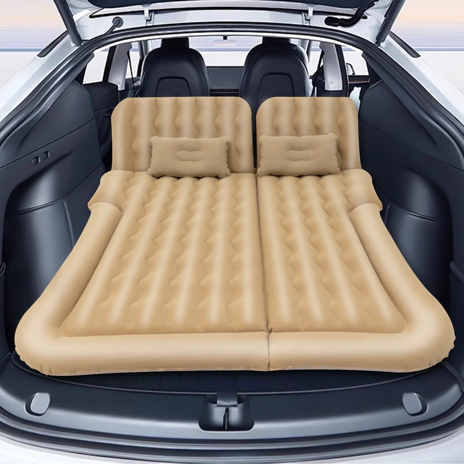 Universal Foldable Portable Inflatable Mattress Set w/Pump+Pillow