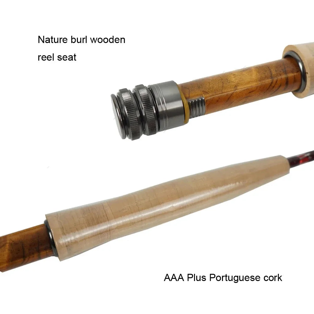 Aventik IM12 Japan Toray 46T Fly Rod 7'6'' 8'0'' 8'6'' 4sec Fast Action Super Compact Freshwater Trout Fly Fishing Rod with T1 from China