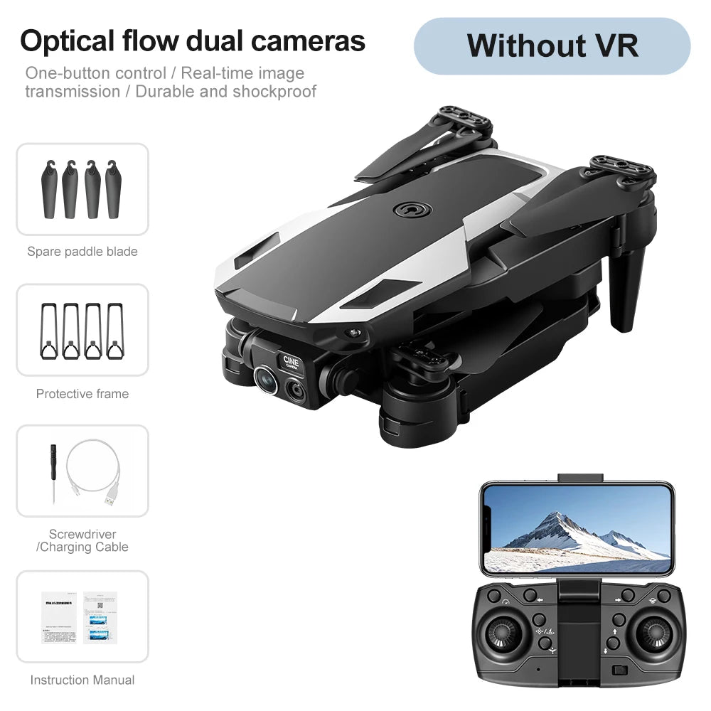 Lenovo M1 Portable Foldable Drone HD Camera Optical Flow Positioning VR Glasses Compatible RC Aerial Quadcopter from China