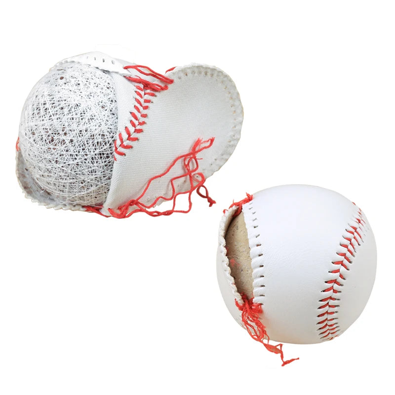 12 Pcs 9-inch hardwood/soft rubber core baseballs