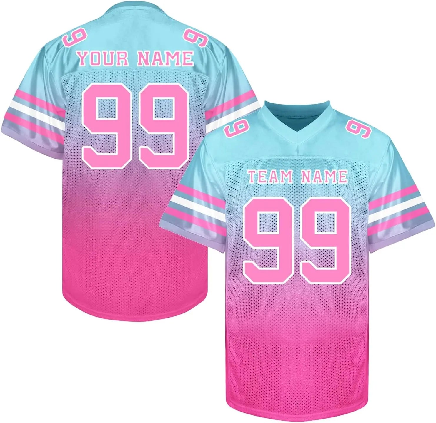 Custom Football Jersey with Personalized Logo Name Number Practice Shirt Stitched Sports Uniform