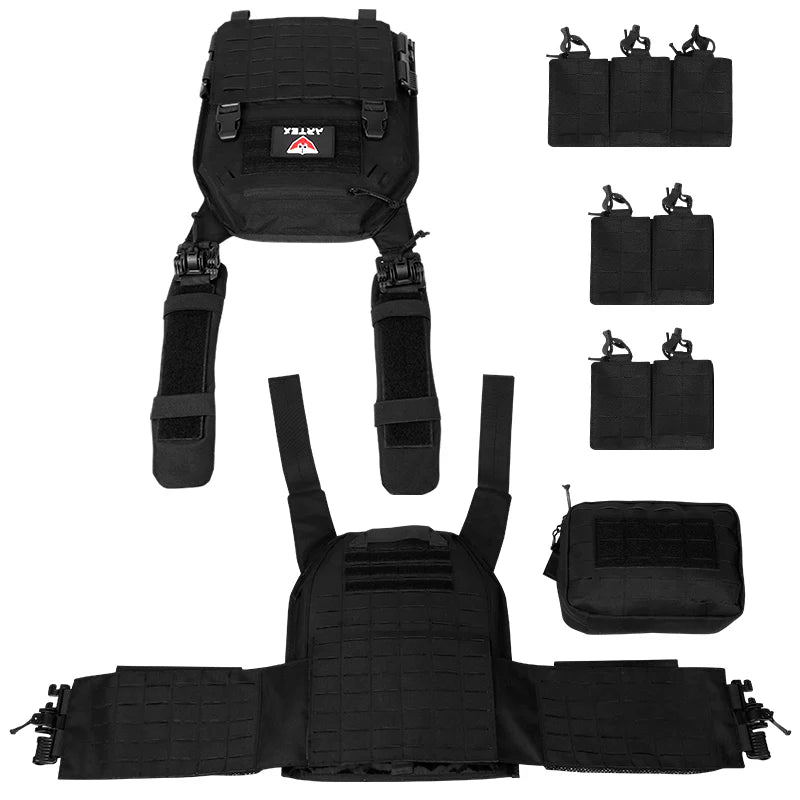 Quick detachable light laser cut tactical vest