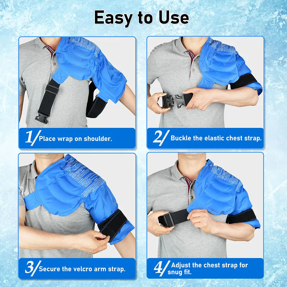 Shoulder Ice Pack Hot Cold Therapy Support Brace for Shoulder Pain Relief